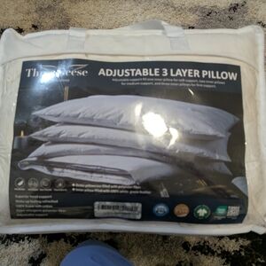 Adjustable 3 Layer Pillow - White
